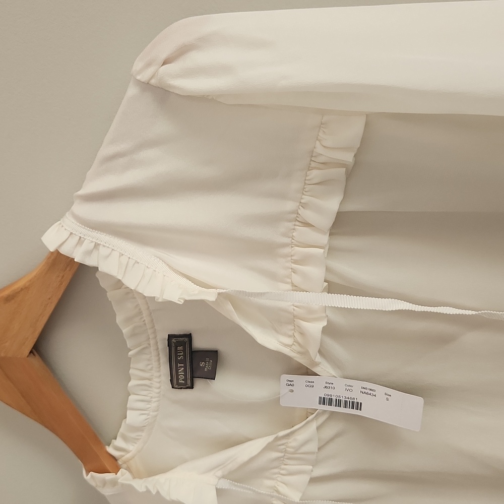 Point Sur NWT SILK Popover Blouse - Picture 4 of 8